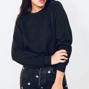 Reformation Rio Classic Sweatshirt - Black - XS